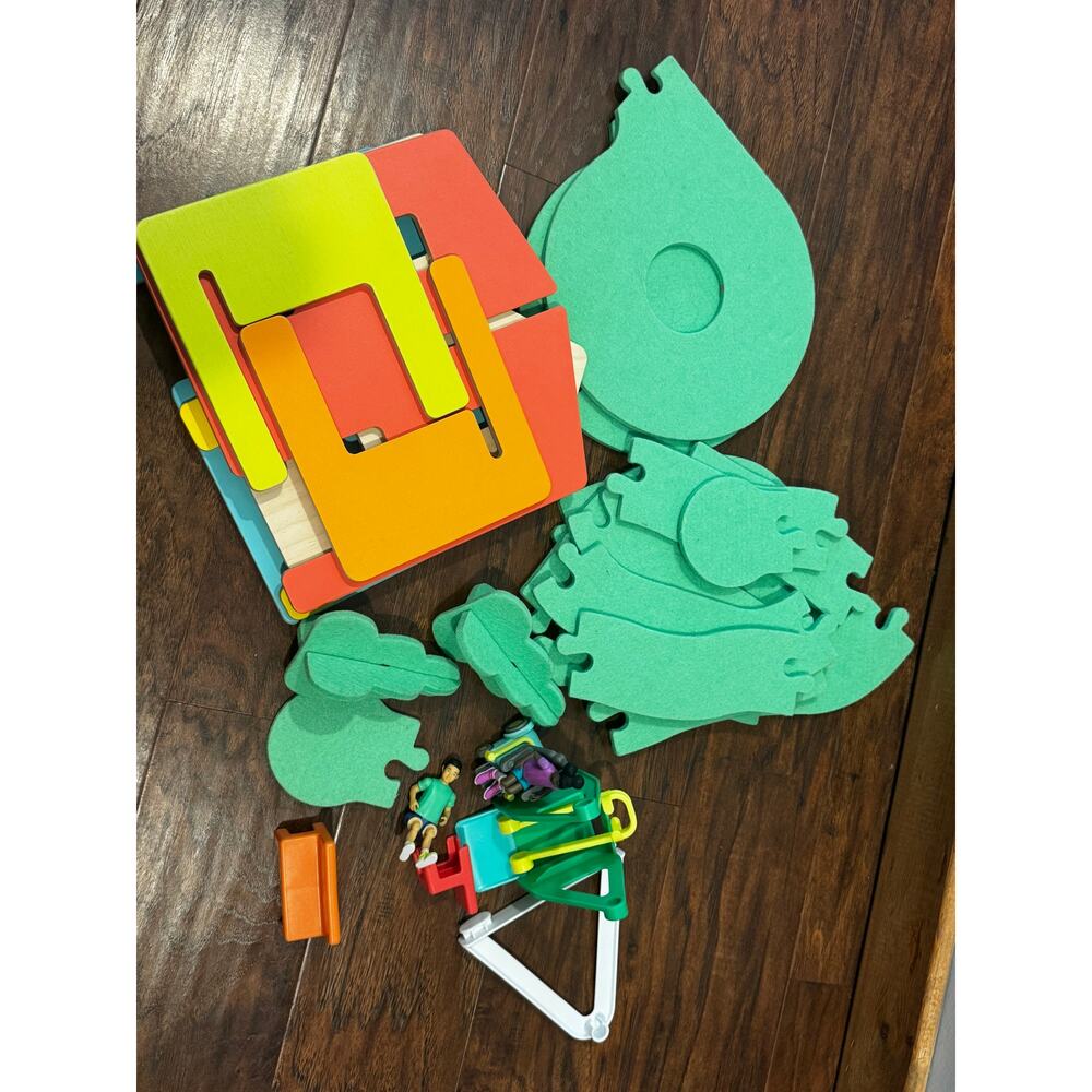 Lovevery Wooden Foam Modular Village Pathway Swing Wheelchair Boy Girl Set *READ - Picture 3 of 9